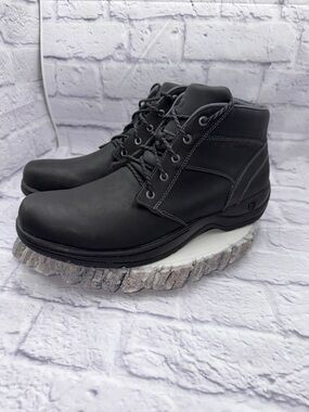 Merrell Performance Footwear Black Leather Lace-Up Ankle Boots US 14 EU 49